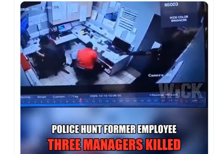 CCTV footage shows fatal attack on three female managers by a male employee in South Africa (Video)